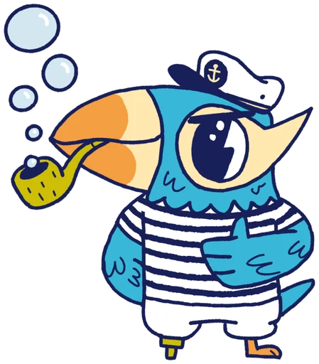Cap'n Salty the Puffin, the 2 of Zoom Zoom Vroom